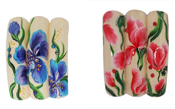 обучение китайской росписи ногтей